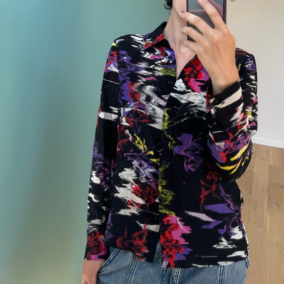 Alice + Olivia silk button down blouse - Picture 2 of 2